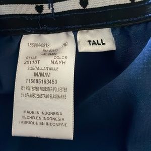 Navy Heart Soul Scrub Set Large Top, Medium Pants